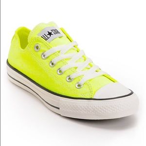 bright yellow converse